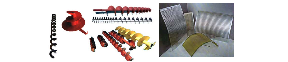 TSA. Grain pipes, grain-cleaner screens, aspiration systems